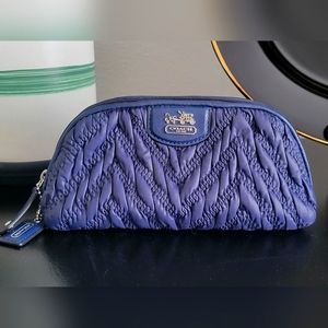 Navy Blue Coach Accessory Bag